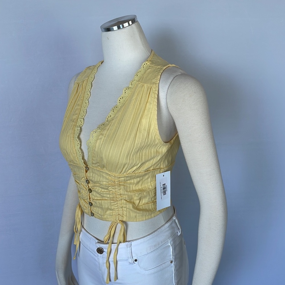NWT HYFVE Shellsea Yellow Top Medium - Picture 7 of 10